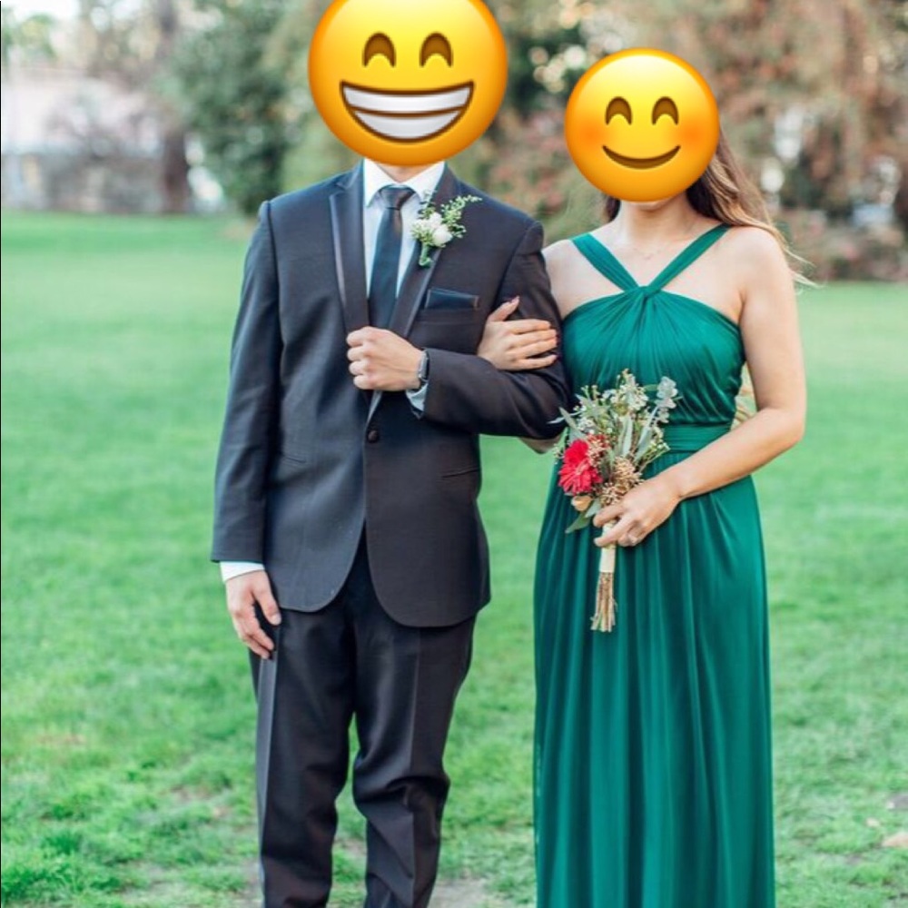 Forest green formal dress